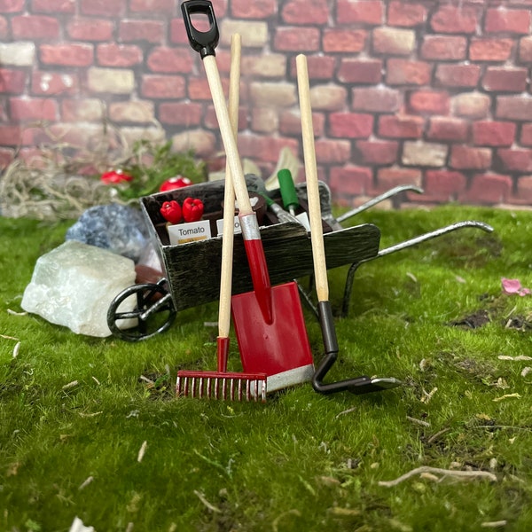 Miniature Garden Tools Etsy