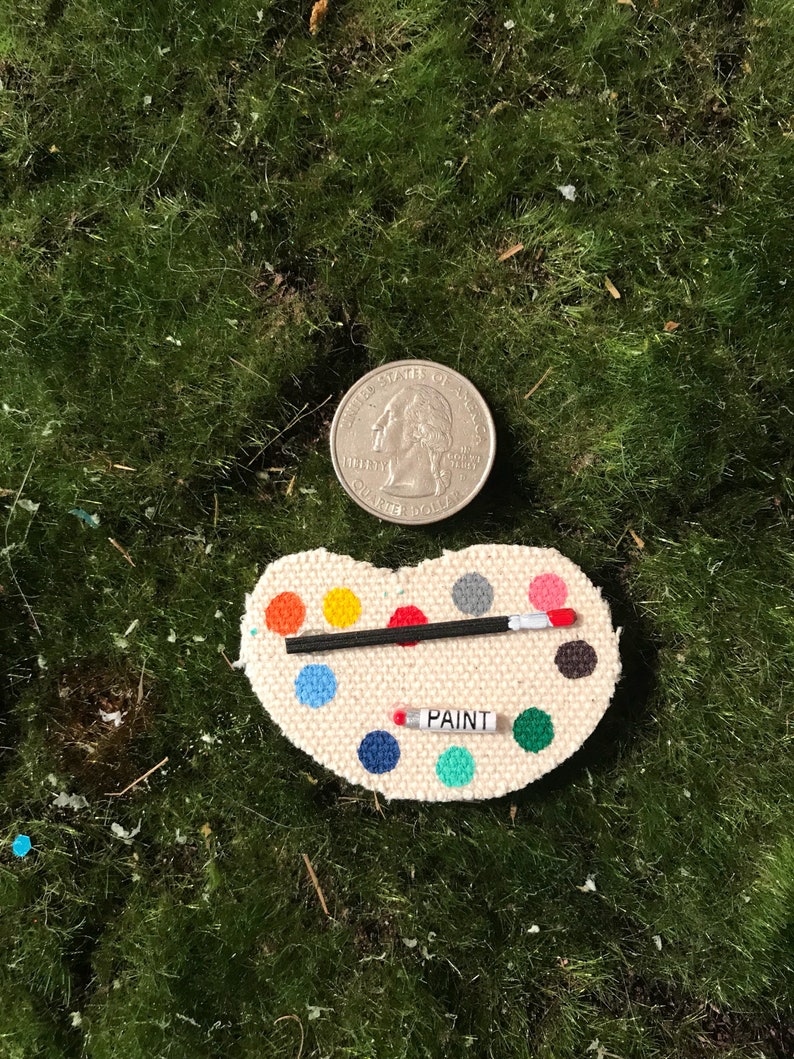 Miniature Paint Palette Dollhouse Miniatures Painters Etsy
