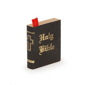 Miniature Bible Book Dollhouse miniatures tiny books Book of the Bible Fairy Accessories