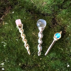 Miniature scepter, miniature fairy tale books, Fairy Tale Garden miniatures, mini wand, fairy garden accessories, fantasy garden