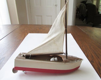vintage toy sailboat