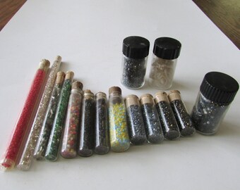 Vintage Estate Lot Glass Seed Beads Crafting Repurpose Jewelry