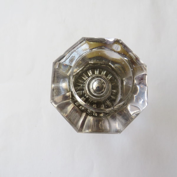 Antique Single Glass Doorknob Fancy Door Knob  Vintage