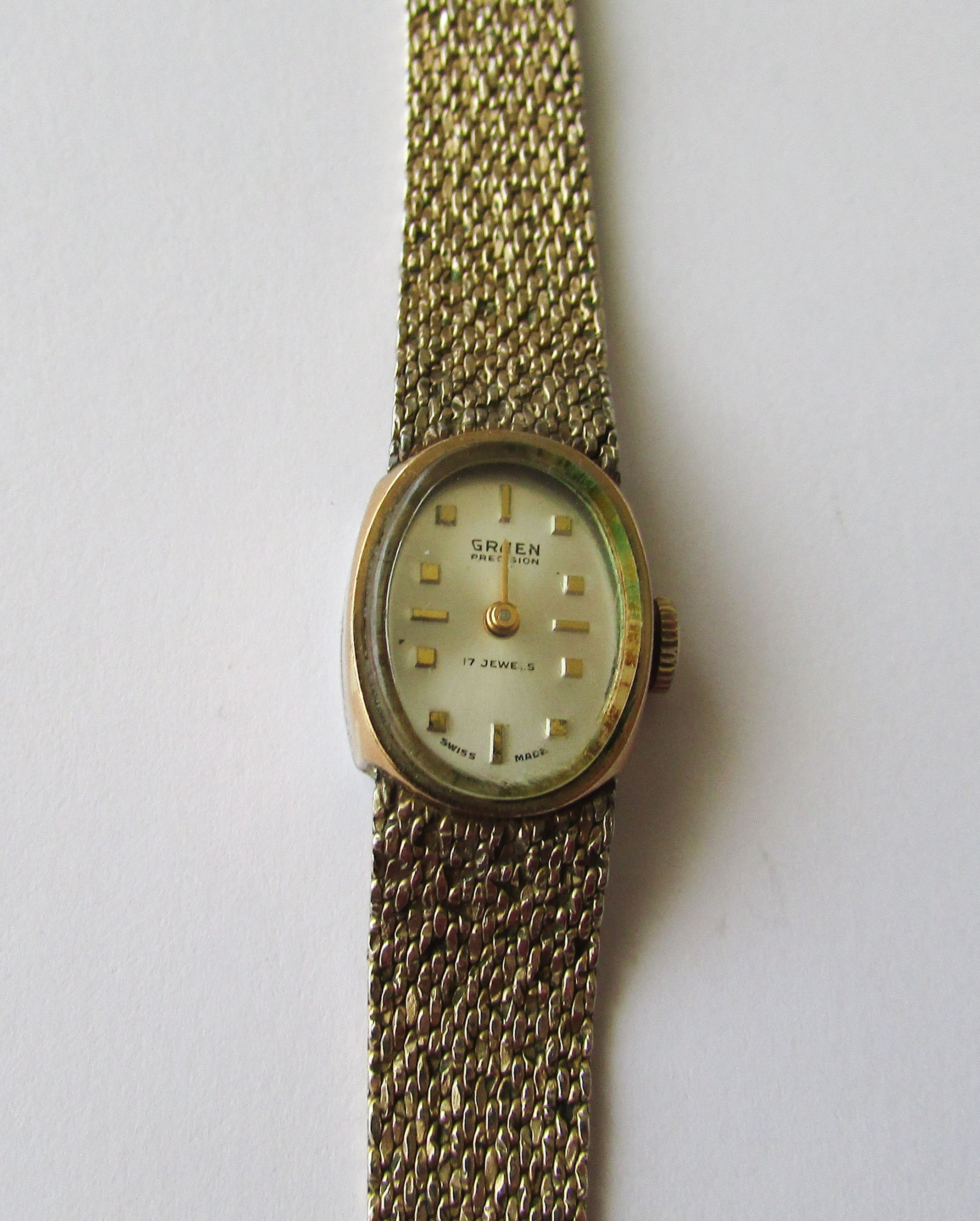 1974 Gold-tone Seiko Mechanical Watch With Blue Dial 