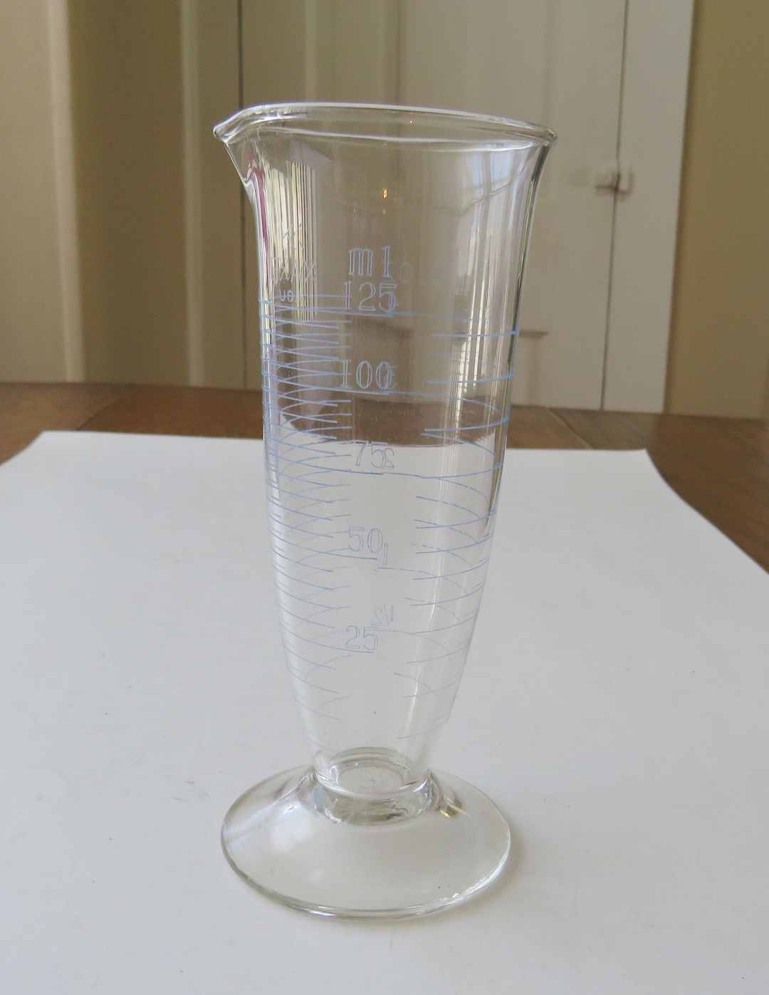 Vintage Glass Beaker EXAX USA 4 Oz Etsy