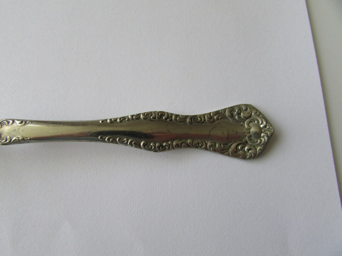Antique Twisted Butter Knife Rogers Nickel Silver Vintage Etsy