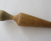Antique Wood Pestle Masher Wooden Cone for Colander Ricer Vintage Farmhouse Country Primitive Kitchen Utensil Patina