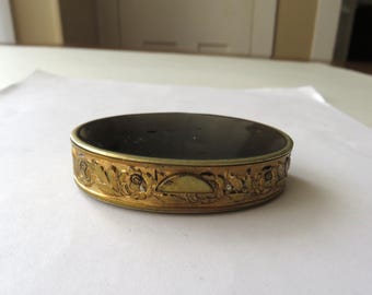 Vintage Compact Rouge & Powder Vintage Floral Band