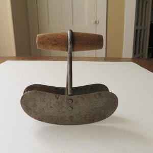 Antique  Wood Handle Food Chopper Primitive Kitchen Tool Vintage
