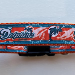 Miami Dolphins Dog Collar