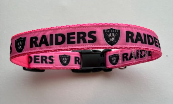 Pink raiders 2025 dog collar
