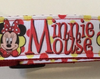 Minnie Mouse Dog Collar