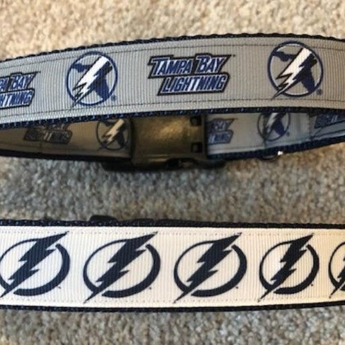 Tampa Bay Lightning Hockey Sports Dog Collar ALL SIZES 1 Etsy