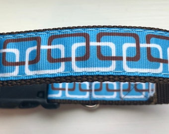 Chain Link Pattern Dog Collar