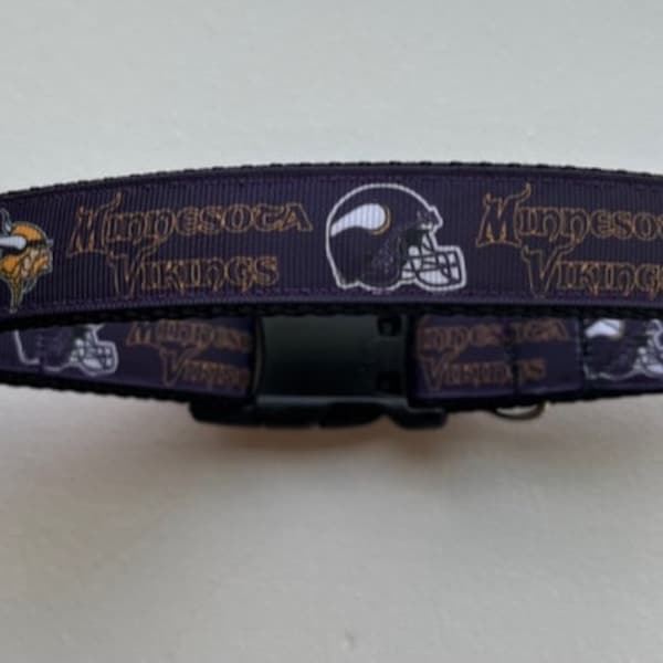 Minnesota Vikings Dog Collar Etsy