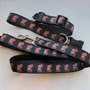 Miami Heat Collar & Leash Set