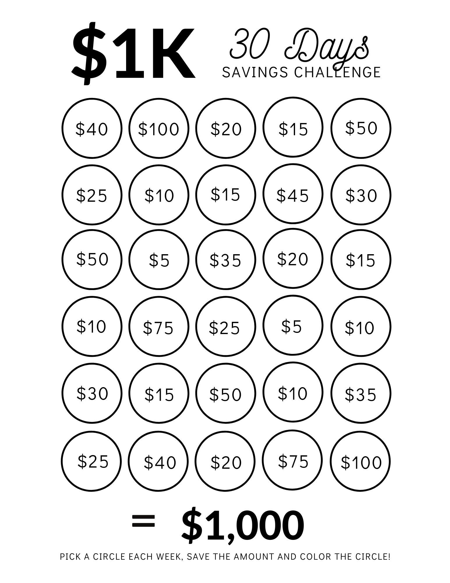 Money Saving Challenge 1K IN 30 DAYS | 1,000 Dollar Savings Money Saving Challenge 1K IN 30 DAYS | 1,000 Dollar Savings