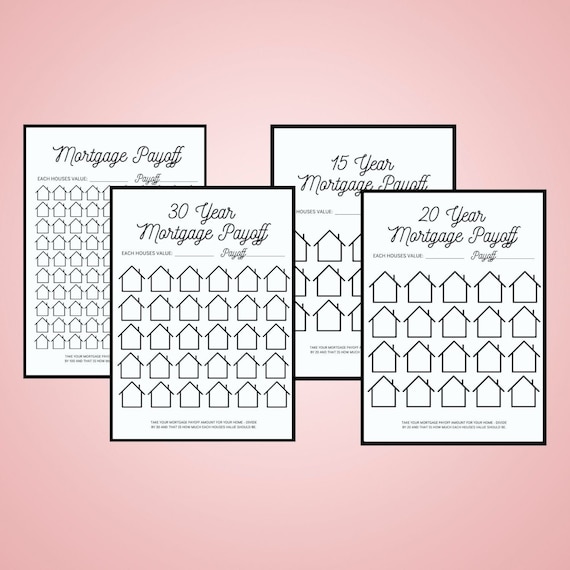 Mortgage Payoff Tracker Printable Mortgage Debt Payoff - Etsy