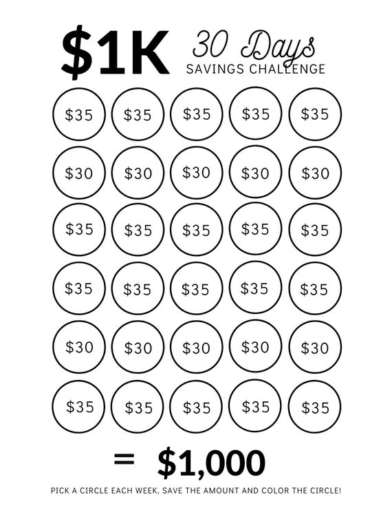 「大人気 新入荷 新品」に該当するファッション通販 Money Saving Savings Dollar 1,000 | DAYS 30 IN 1K Challenge 文房具・ステーショナリー