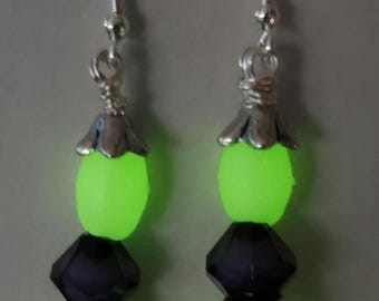Glow in the dark earrings.