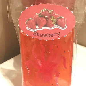 Kids strawberry soap with toy