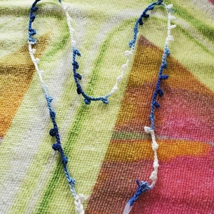 Eye glasses crochet chain.