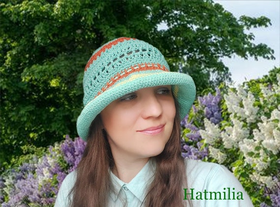 Summer Cotton Crochet Hat for Round 