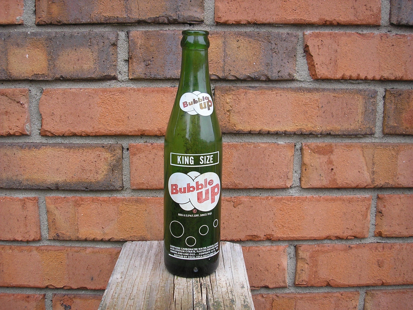 Vintage Bubble up 10 Ounce Bottle 1960 Etsy