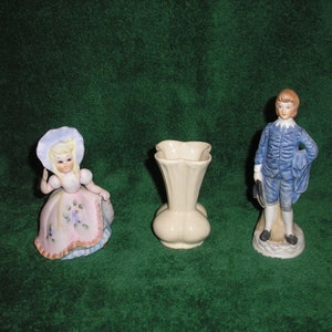 2 Vintage Ceramic Figurines Zebra/ Bear