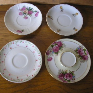 Vintage Lot of 4 China Saucers