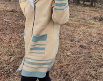 Vintage Wool Blanket Coat