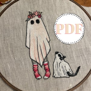 PDF Digital Download | Ghost Gal PDF Embroidery Pattern