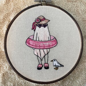 Summer Ghost Gal Embroidery