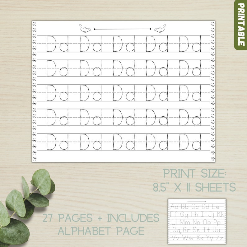 Alphabet Tracing Printable Curriculum Worksheets for Preschool
