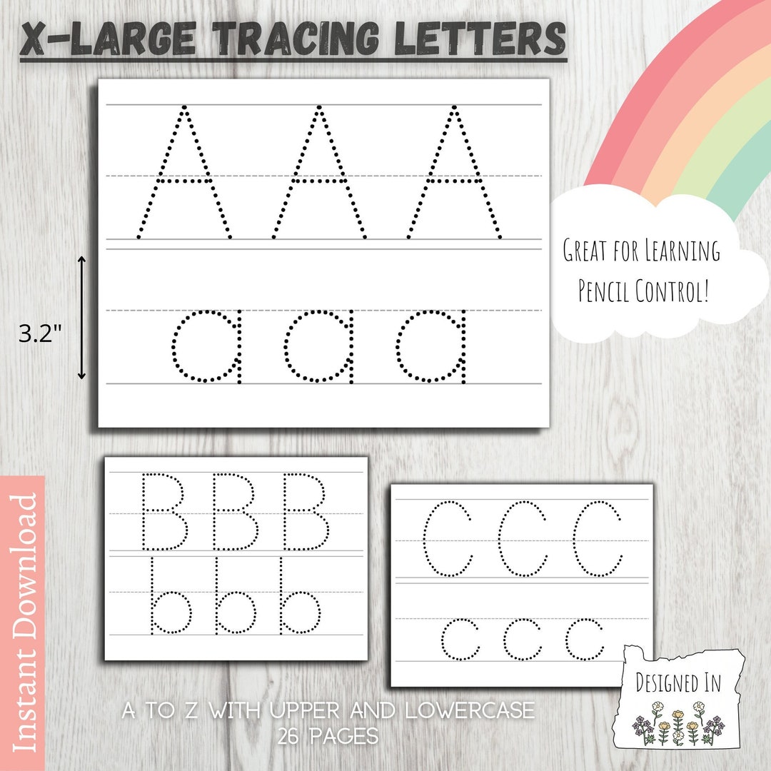 alphabet-tracing-printable-large-letters-for-preschool-curriculum-worksheets-abc-pre-k-etsy for Free Printable Tracing Letters Worksheets Alphabet Tracing Printable | Large Letters for Preschool Curriculum Worksheets | ABC Pre-k - Etsy for Free Printable Tracing Letters Worksheets