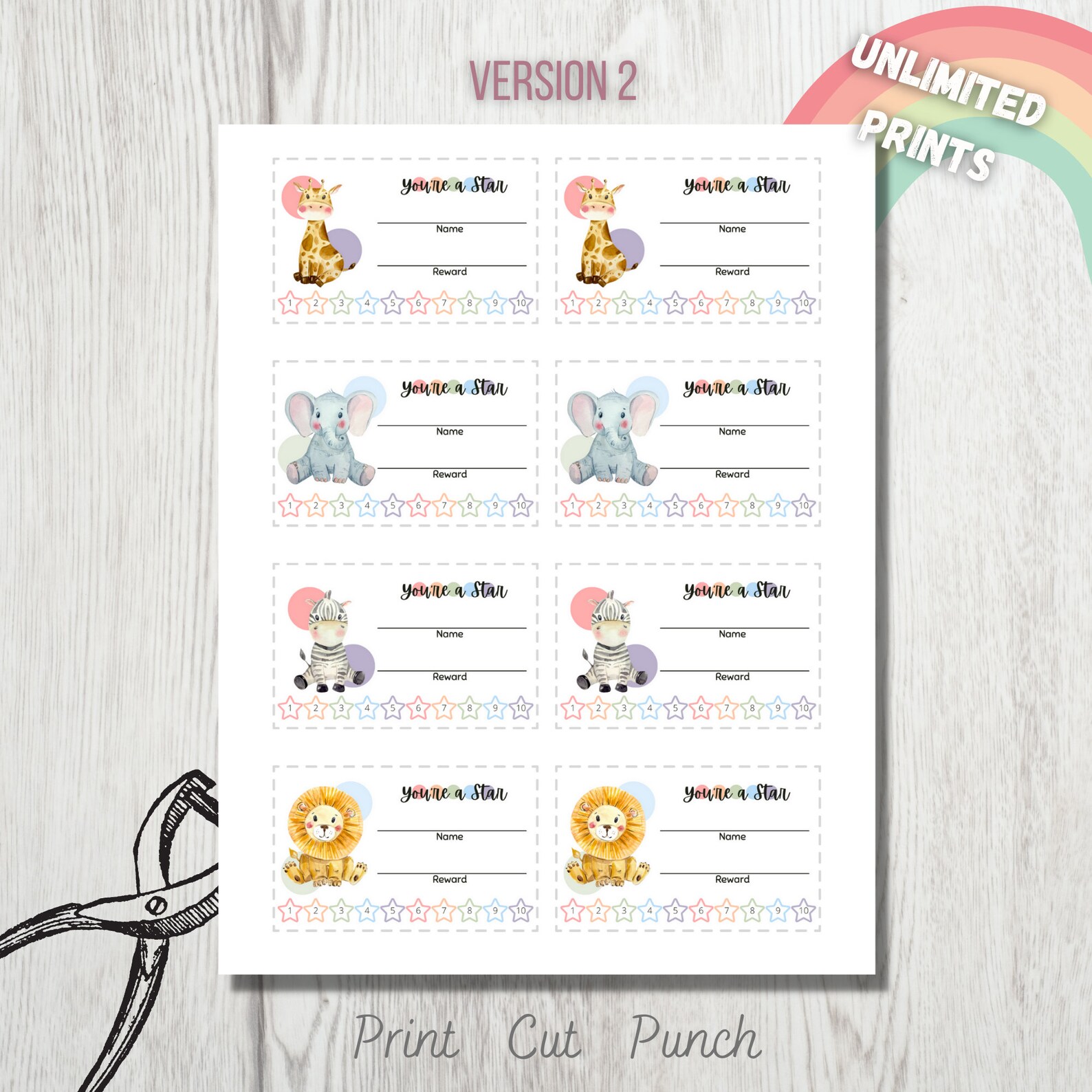 Potty Tracker Punch Cards Printable | Potty Training Tools for Kids and ...