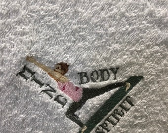 Mente Cuerpo Espíritu Terry tela Toalla de entrenamiento