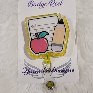 Teacher Badge Reel or Lanyard