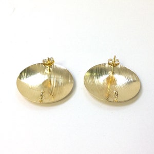 Round earring post. Goldfilled earring post. 18/20 Goldfilled image 3