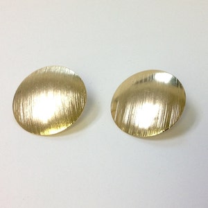 Round earring post. Goldfilled earring post. 18/20 Goldfilled image 1