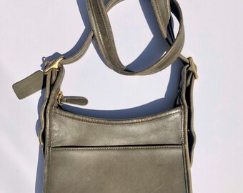 olive green coach purse
