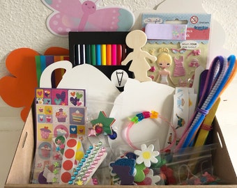 Tea Party set art and craft activity decorative box, creative fun