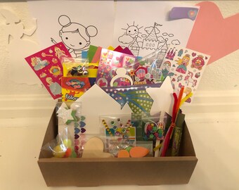 Princess Fairytale arts and craft activity box for kids.