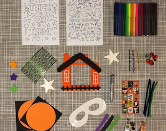 Halloween arts and craft pack for kids to decorate