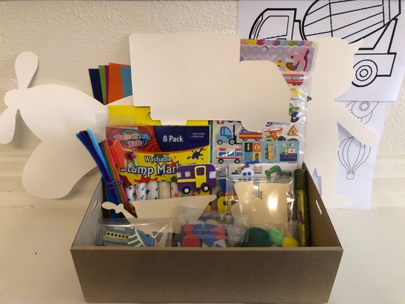 Arts and Craft Activity Box for Kids Construction and - Etsy Australia