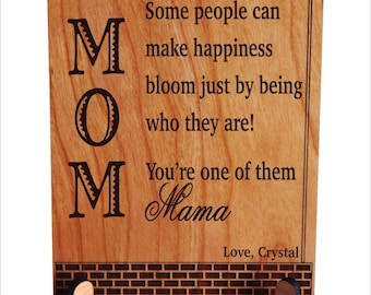 Christmas Gift for Mom - Mother's Day Gifts - Personalized Birthday Plaque from daughter - Son, PLM021