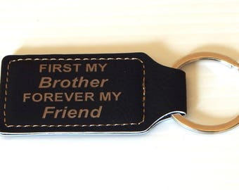 Brother Gift - Wedding Gifts - Birthday Keychain - Key chain - Always My Brother Forever My Friend, KLM004