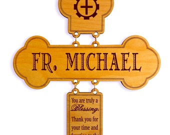 Catholic Priest Gift - Gifts for Orthodox Priest Appreciation - Gift for Monsignor - Priest Birthday Gift Idea - Cross GDPA03