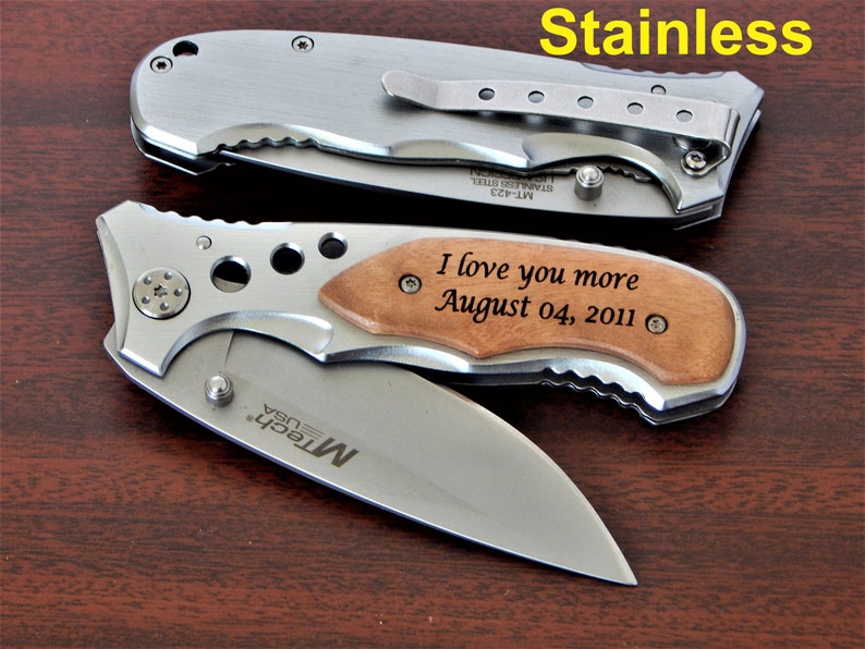 Pocket Knife Gift for Father of the Groom From Bride Custom Etsy