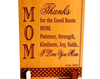 Personalized Gift for Mom from Daughter and Son - Mother's Day Sign - Christmas Gift, PLM019